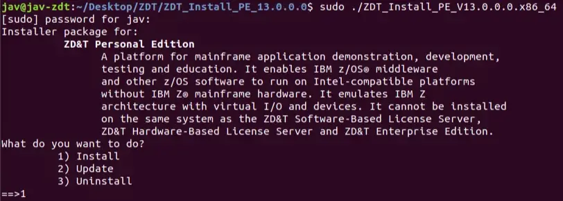 IBM ZD&T PE - Installation, Load License and Start – screenshot 9