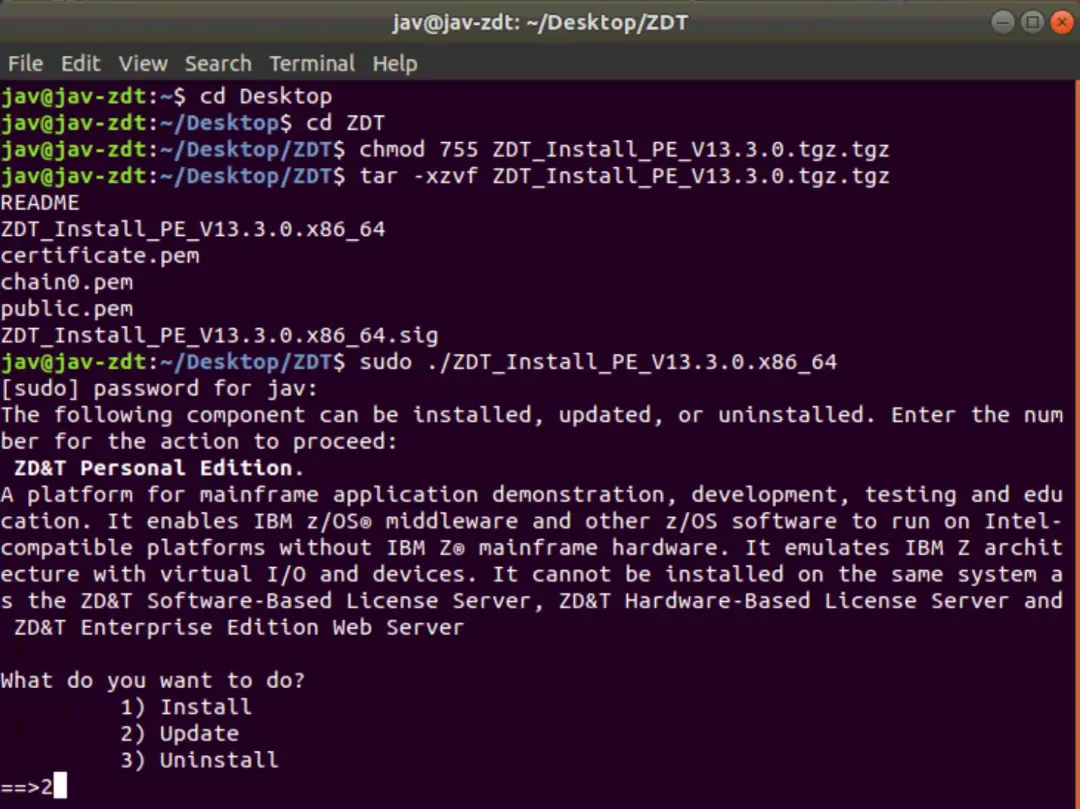 IBM ZD&T PE - Update to New Version – screenshot 2