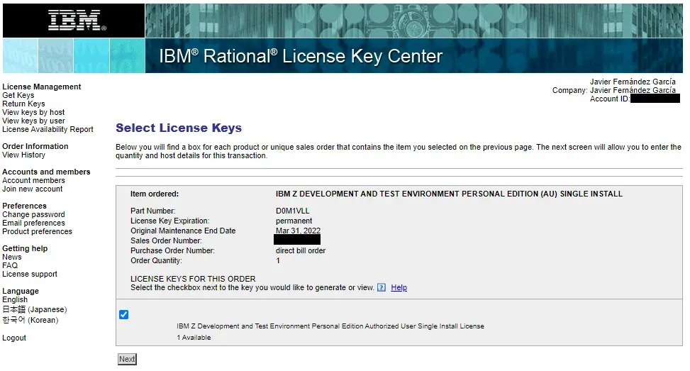 IBM ZD&T PE - Renew USB Token License – screenshot 9