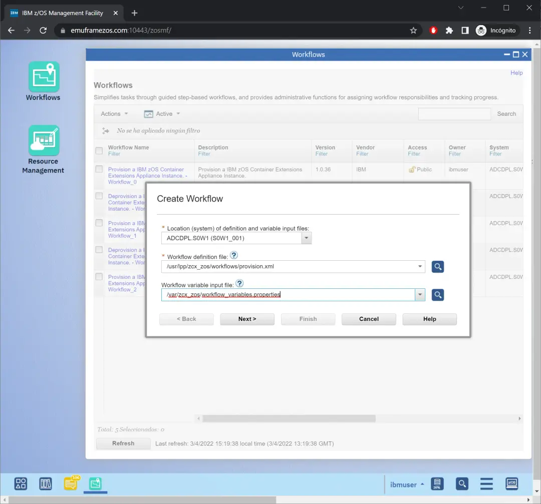 zCX - Create and Delete Instance – screenshot 13