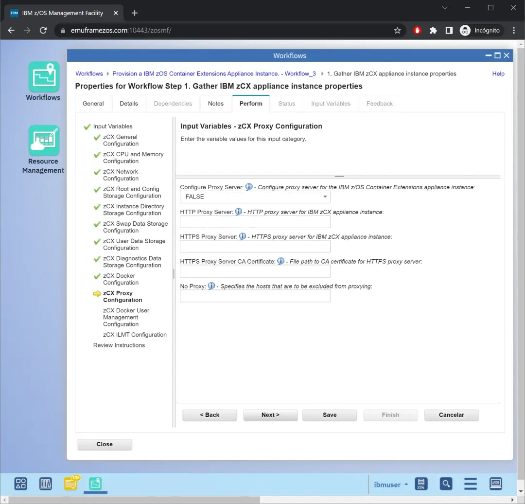 zCX - Create and Delete Instance – screenshot 25