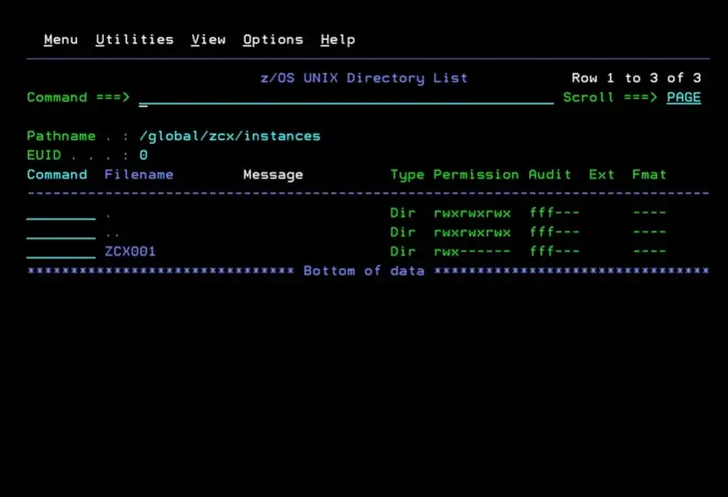 zCX - Create and Delete Instance – screenshot 47