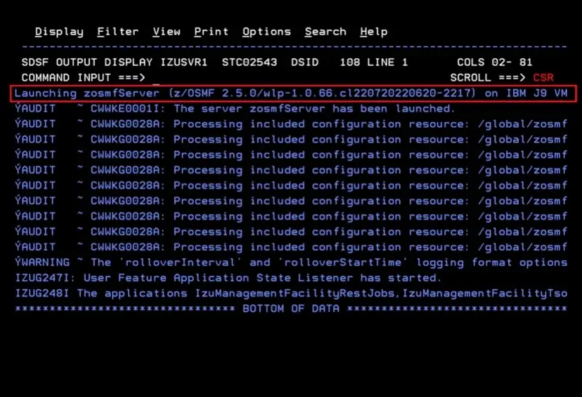 z/OSMF - Fix Error CWWKE0701E – screenshot 22