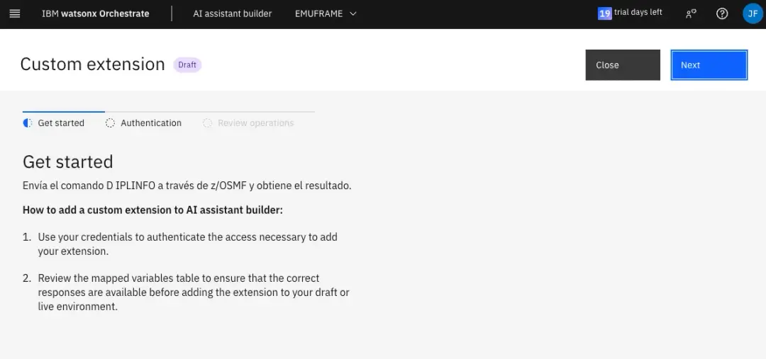 IBM watsonx Orchestrate - Connect AI Assistant with z/OS – screenshot 25