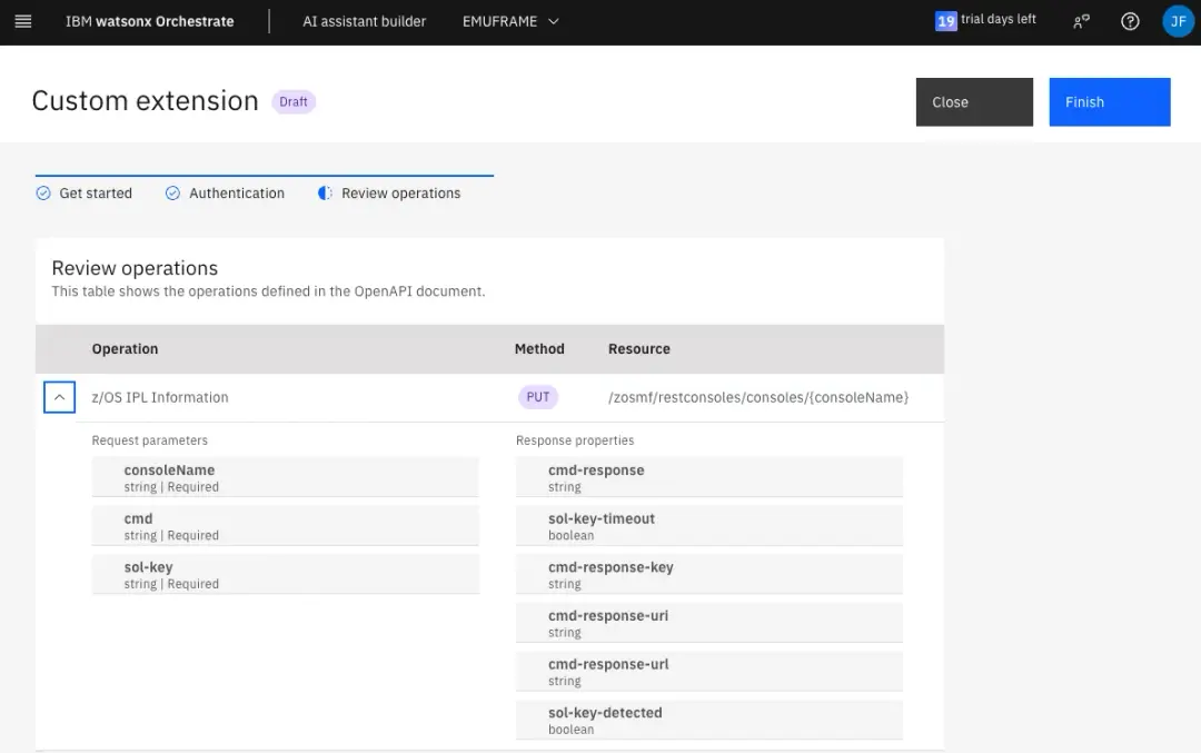 IBM watsonx Orchestrate - Connect AI Assistant with z/OS – screenshot 27