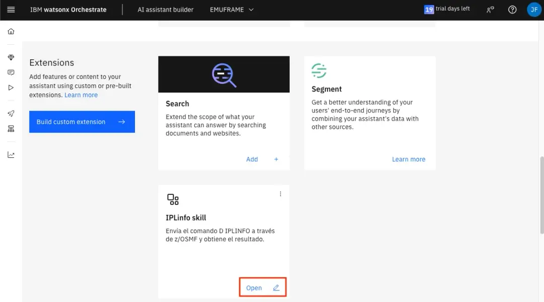 IBM watsonx Orchestrate - Connect AI Assistant with z/OS – screenshot 28