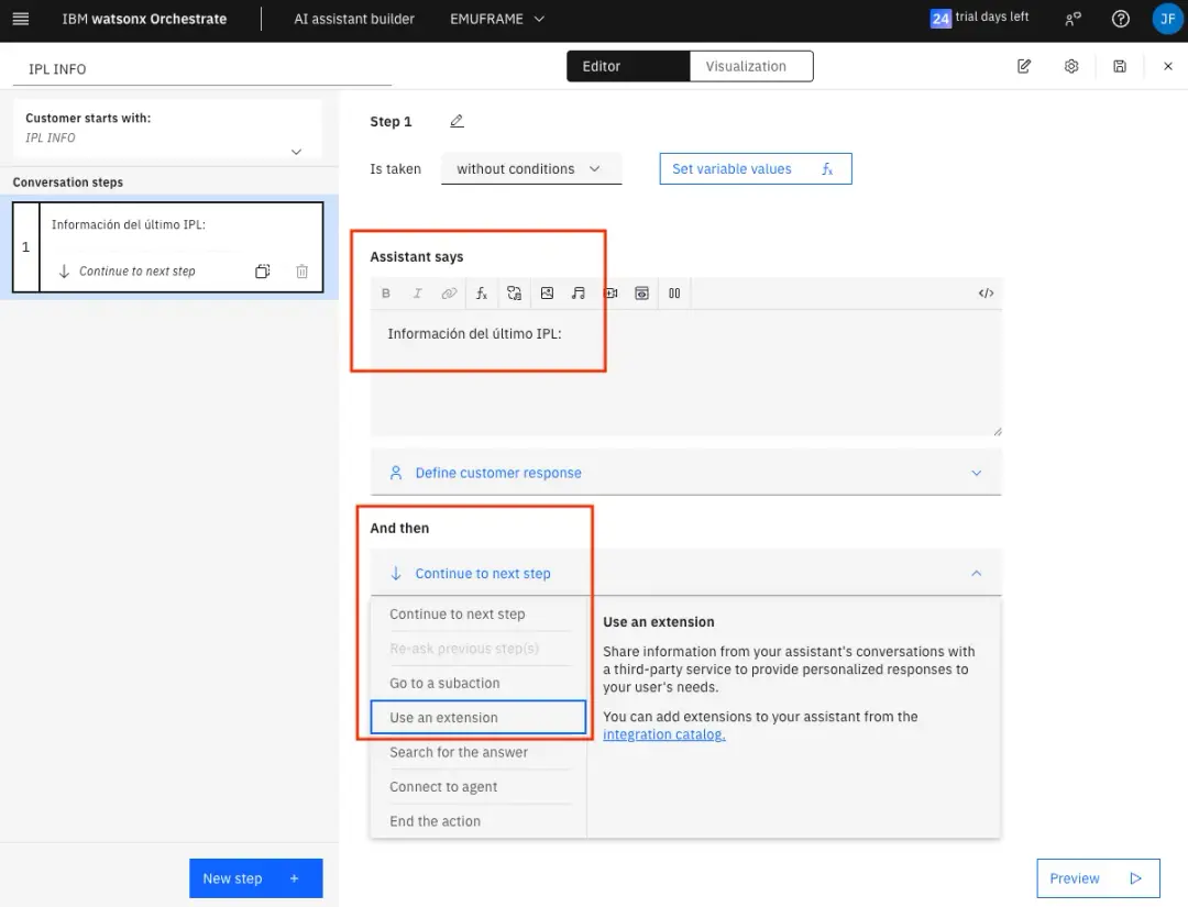 IBM watsonx Orchestrate - Connect AI Assistant with z/OS – screenshot 34