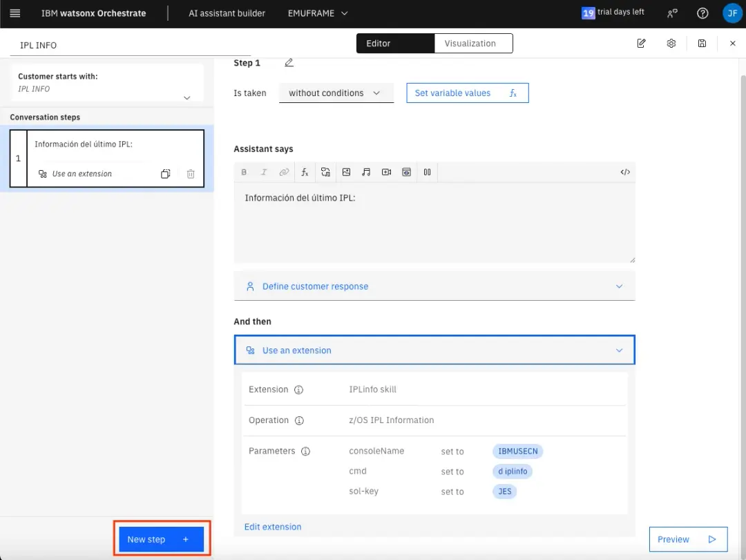 IBM watsonx Orchestrate - Connect AI Assistant with z/OS – screenshot 36