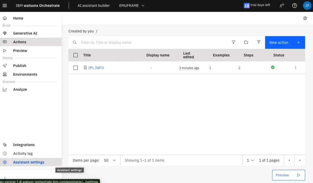 IBM watsonx Orchestrate - Connect AI Assistant with z/OS – screenshot 45