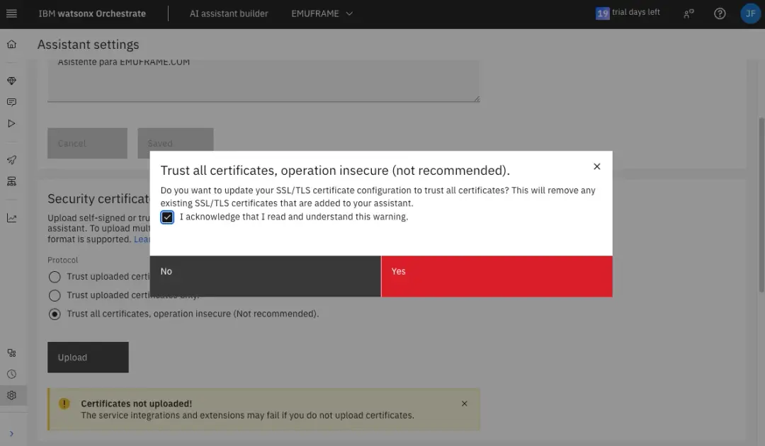 IBM watsonx Orchestrate - Connect AI Assistant with z/OS – screenshot 47