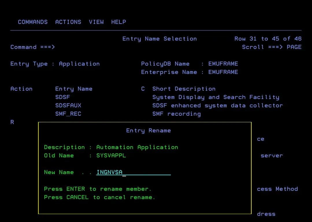 System Automation 4.3 - Automation Policies – screenshot 64