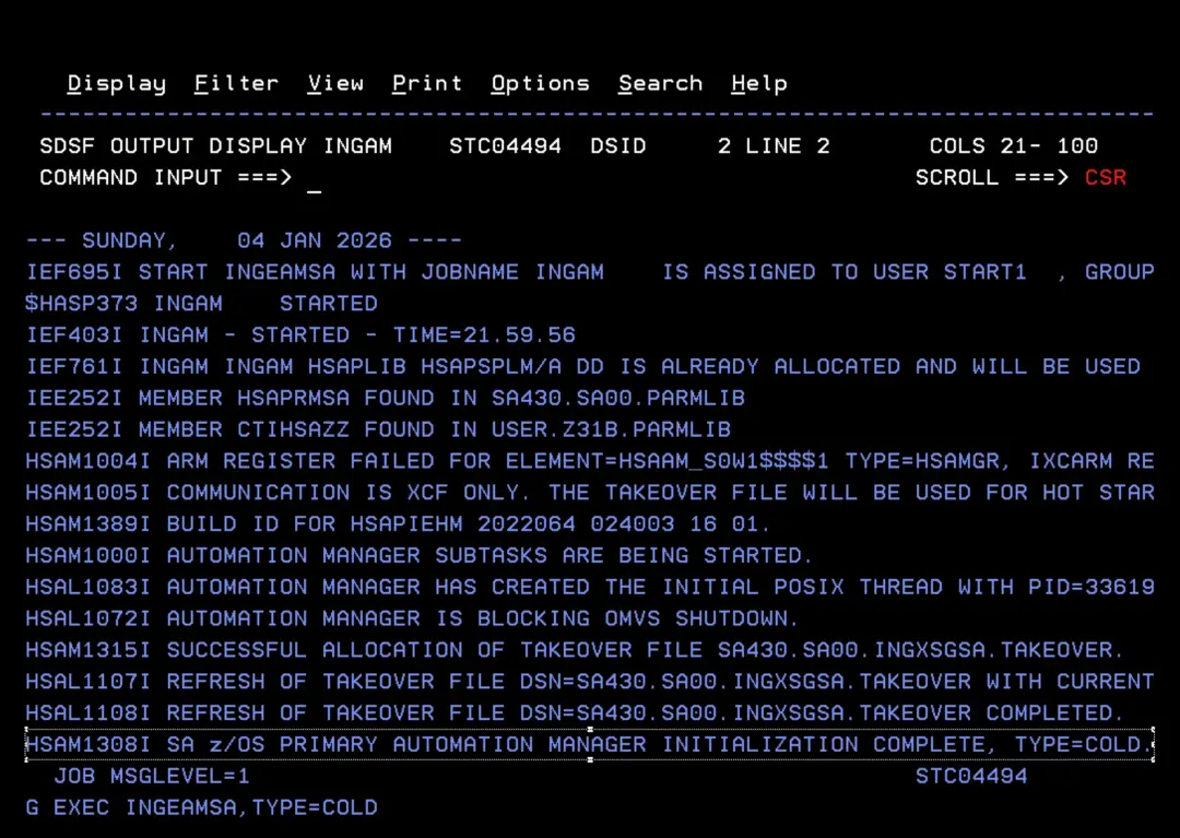 System Automation 4.3 - Automation Policies – screenshot 86