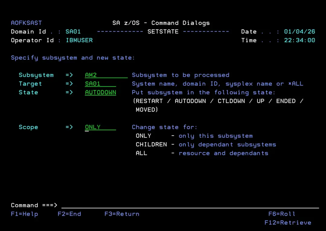 System Automation 4.3 - Automation Policies – screenshot 95